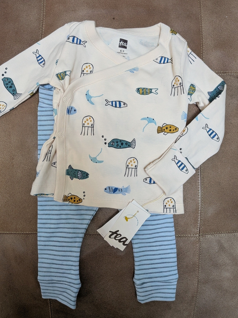 Tea Collection NWT Fish Set 6-9m